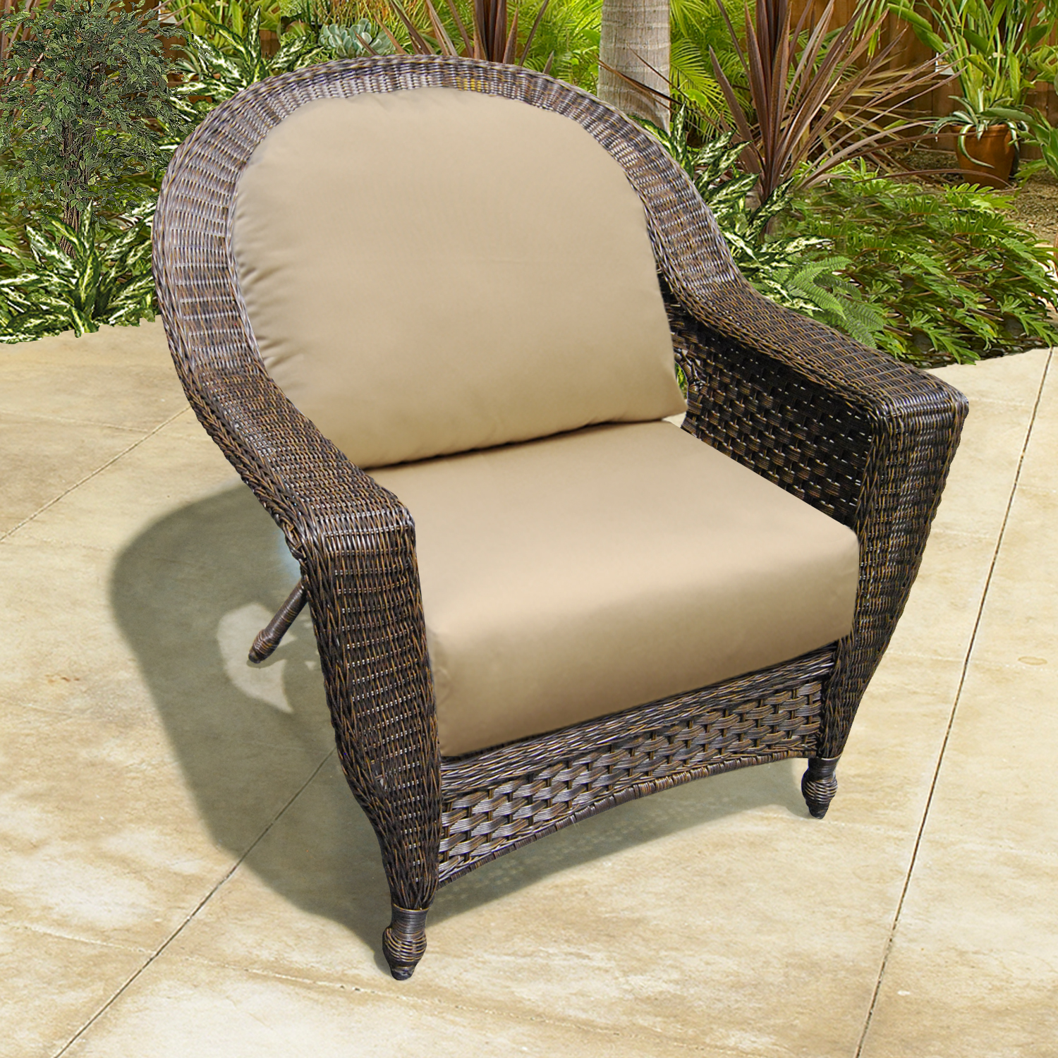 Milgreen Patio Furniture Nci Georgetown Chair Antique Beige Hk3244 Nci Georgetown Chair