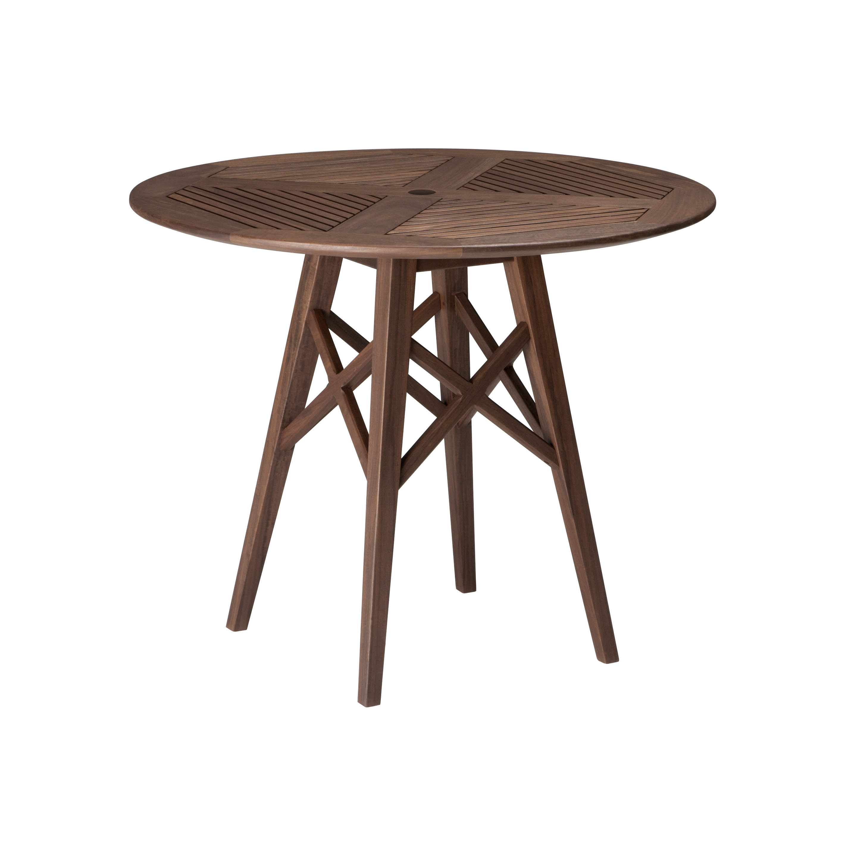 Milgreen Patio Furniture Ipe Opal 35 Inch Round Table 6436 Ipe Opal 35 Inch Round Table 6436